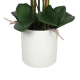 darrahopens Home & Garden > Artificial Plants Large Multi-Stem White Potted Faux Orchid 65cm