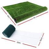 darrahopens Home & Garden > Artificial Plants Primeturf 1x20m Artificial Grass Synthetic Fake 20SQM Turf Lawn 17mm Tape