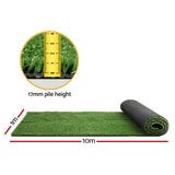 darrahopens Home & Garden > Artificial Plants Primeturf Artificial Grass 17mm 1mx10m 10sqm Synthetic Fake Turf Plants Plastic Lawn Olive