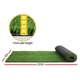 darrahopens Home & Garden > Artificial Plants Primeturf Artificial Grass 17mm 1mx20m 20sqm Synthetic Fake Turf Plants Plastic Lawn Olive