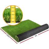darrahopens Home & Garden > Artificial Plants Primeturf Artificial Grass 30mm 1mx20m 20sqm Synthetic Fake Turf Plants Plastic Lawn 4-coloured
