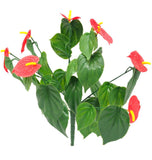 darrahopens Home & Garden > Artificial Plants Red Anthurium Bunch UV