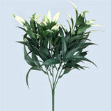darrahopens Home & Garden > Artificial Plants White Tipped Willow Oak Stem UV Resistant 30cm