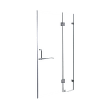 darrahopens Home & Garden > Bathroom Accessories 120 x 200cm Wall to Wall Frameless Shower Screen 10mm Glass By Della Francesca