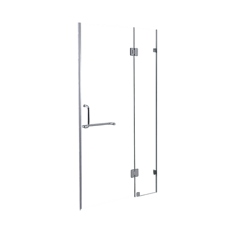 darrahopens Home & Garden > Bathroom Accessories 120 x 200cm Wall to Wall Frameless Shower Screen 10mm Glass By Della Francesca