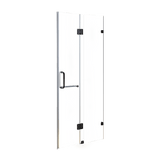 darrahopens Home & Garden > Bathroom Accessories 120 x 200cm Wall to Wall Frameless Shower Screen 10mm Glass By Della Francesca