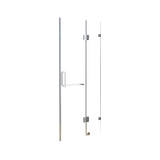 darrahopens Home & Garden > Bathroom Accessories 120 x 200cm Wall to Wall Frameless Shower Screen 10mm Glass By Della Francesca