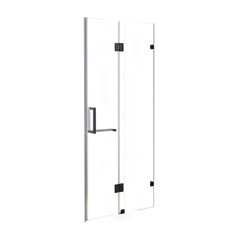 darrahopens Home & Garden > Bathroom Accessories 120 x 200cm Wall to Wall Frameless Shower Screen 10mm Glass By Della Francesca