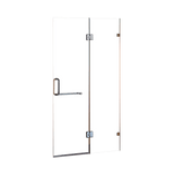 darrahopens Home & Garden > Bathroom Accessories 120 x 200cm Wall to Wall Frameless Shower Screen 10mm Glass By Della Francesca