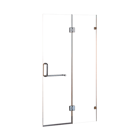 darrahopens Home & Garden > Bathroom Accessories 120 x 200cm Wall to Wall Frameless Shower Screen 10mm Glass By Della Francesca