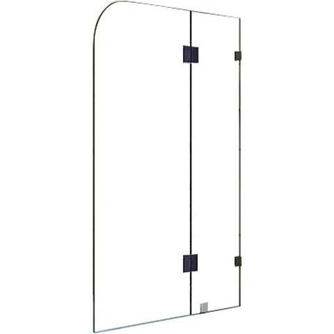 darrahopens Home & Garden > Bathroom Accessories 1200 x 1450mm Frameless Bath Panel 10mm Glass Shower Screen By Della Francesca