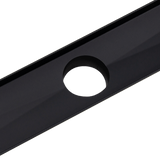 darrahopens Home & Garden > Bathroom Accessories 1200mm Bathroom Shower Black Grate Drain w/Centre outlet Floor Waste Square Pattern