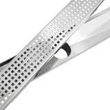 darrahopens Home & Garden > Bathroom Accessories 1200mm Bathroom Shower Stainless Steel Grate Drain w/Centre outlet Floor Waste Square Pattern