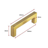 darrahopens Home & Garden > Bathroom Accessories 15x Brushed Brass Drawer Pulls Kitchen Cabinet Handles - Gold Finish 128mm