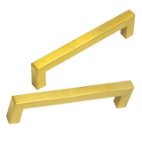 darrahopens Home & Garden > Bathroom Accessories 15x Brushed Brass Drawer Pulls Kitchen Cabinet Handles - Gold Finish 128mm