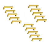 darrahopens Home & Garden > Bathroom Accessories 15x Brushed Brass Drawer Pulls Kitchen Cabinet Handles - Gold Finish 96mm