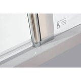 darrahopens Home & Garden > Bathroom Accessories 180° Pivot Door 6mm Safety Glass Bath Shower Screen 1000x1400mm By Della Francesca