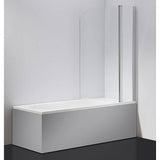 darrahopens Home & Garden > Bathroom Accessories 180° Pivot Door 6mm Safety Glass Bath Shower Screen 1200x1400mm By Della Francesca