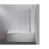 darrahopens Home & Garden > Bathroom Accessories 180° Pivot Door 6mm Safety Glass Bath Shower Screen 1200x1400mm By Della Francesca