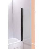 darrahopens Home & Garden > Bathroom Accessories 180° Pivot Door 6mm Safety Glass Bath Shower Screen 900x1400mm By Della Francesca