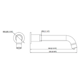 darrahopens Home & Garden > Bathroom Accessories 220mm Bath Spout Polished Chrome Finish