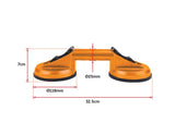 darrahopens Home & Garden > Bathroom Accessories 2x 100kg Aluminum Alloy Double Locking Suction Cup Glazer Glass Sucker Lifter