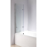 darrahopens Home & Garden > Bathroom Accessories 3 Fold Chrome Folding Bath Shower Screen Door Panel 1300mm x 1400mm