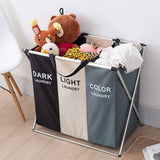 Darrahopens Home & Garden > Bathroom Accessories 3 in 1 Large 135L Laundry Clothes Hamper Basket with Waterproof bags and Aluminum Frame (Multi)
