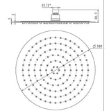 darrahopens Home & Garden > Bathroom Accessories 300mm Shower Head Round 304SS Chrome Showerhead