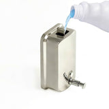 darrahopens Home & Garden > Bathroom Accessories 304 Stainless Steel Commercial Liquid Soap Hand Sanitiser Dispenser Wall Mount Bathroom Kitchen Office Hospital Restaurant 1000ml