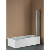 darrahopens Home & Garden > Bathroom Accessories 4 Fold Chrome Folding Bath Shower Screen Door Panel 1000 x 1400mm