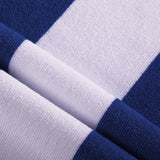 Darrahopens Home & Garden > Bathroom Accessories 400GSM Cabana Stripe Cotton Polyester Beach Towel Red