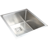 darrahopens Home & Garden > Bathroom Accessories 430x455mm Handmade 1.5mm Stainless Steel Undermount / Topmount Kitchen Sink with Square Waste