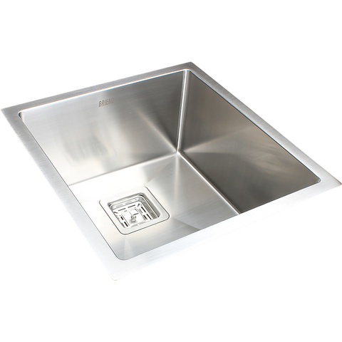 darrahopens Home & Garden > Bathroom Accessories 430x455mm Handmade 1.5mm Stainless Steel Undermount / Topmount Kitchen Sink with Square Waste