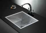 darrahopens Home & Garden > Bathroom Accessories 440x440mm Handmade Stainless Steel Undermount / Topmount Kitchen Laundry Sink with Waste