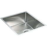 darrahopens Home & Garden > Bathroom Accessories 490x440mm Handmade Stainless Steel Undermount / Topmount Kitchen Laundry Sink with Waste