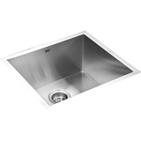 darrahopens Home & Garden > Bathroom Accessories 510x450mm Handmade Stainless Steel Undermount / Topmount Kitchen Laundry Sink with Waste