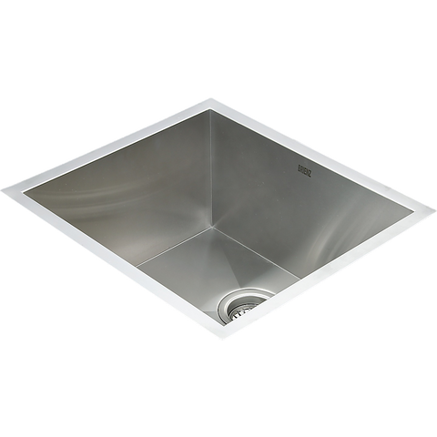 darrahopens Home & Garden > Bathroom Accessories 510x450mm Handmade Stainless Steel Undermount / Topmount Kitchen Laundry Sink with Waste