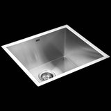 darrahopens Home & Garden > Bathroom Accessories 510x450mm Handmade Stainless Steel Undermount / Topmount Kitchen Laundry Sink with Waste
