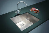 darrahopens Home & Garden > Bathroom Accessories 550x455mm Handmade 1.5mm Stainless Steel Undermount / Topmount Kitchen Sink with Square Waste