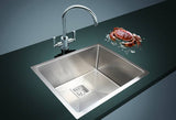 darrahopens Home & Garden > Bathroom Accessories 550x455mm Handmade 1.5mm Stainless Steel Undermount / Topmount Kitchen Sink with Square Waste