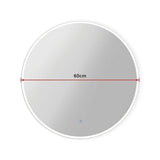 darrahopens Home & Garden > Bathroom Accessories 60cm LED Wall Mirror Bathroom Mirrors Light Decor Round