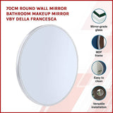 darrahopens Home & Garden > Bathroom Accessories 60cm Round Wall Mirror Bathroom Makeup Mirror by Della Francesca