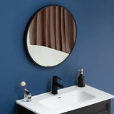 darrahopens Home & Garden > Bathroom Accessories 60cm Round Wall Mirror Bathroom Makeup Mirror by Della Francesca