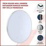 darrahopens Home & Garden > Bathroom Accessories 70cm Round Wall Mirror Bathroom Makeup Mirror by Della Francesca