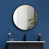 darrahopens Home & Garden > Bathroom Accessories 70cm Round Wall Mirror Bathroom Makeup Mirror by Della Francesca