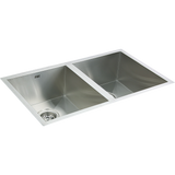 darrahopens Home & Garden > Bathroom Accessories 770x450mm Handmade Stainless Steel Undermount / Topmount  Kitchen Sink with Waste