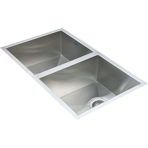 darrahopens Home & Garden > Bathroom Accessories 770x450mm Handmade Stainless Steel Undermount / Topmount  Kitchen Sink with Waste