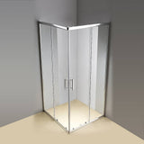 darrahopens Home & Garden > Bathroom Accessories 800 x 1000mm Sliding Door Nano Safety Glass Shower Screen By Della Francesca
