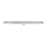 darrahopens Home & Garden > Bathroom Accessories 800mm Bathroom Shower Stainless Steel Grate Drain w/Centre outlet Floor Waste